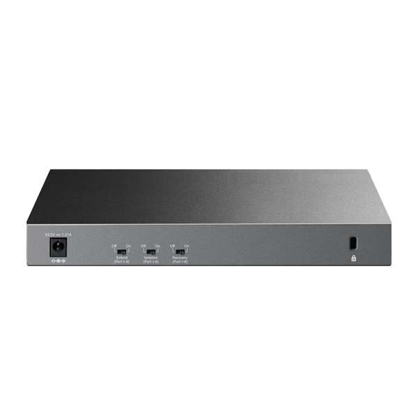 TP-Link LS1210GP 8xGbE PoE+ LAN 1xGbE LAN 1xGbE SFP port nem menedzselhető asztali PoE Switch