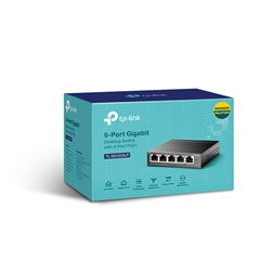 TP-Link TL-SG1005LP 5x10/100/1000Mbps LAN port 4xPoE+ nem menedzselhető asztali switch
