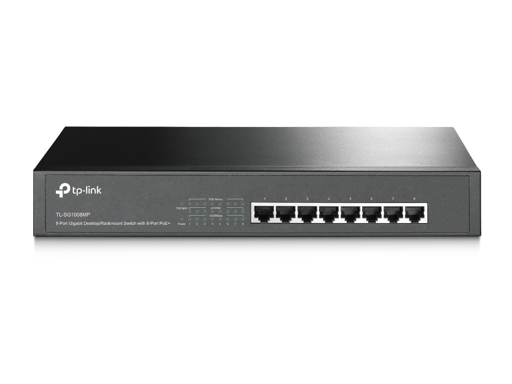 TP-Link TL-SG1008MP 8x GbE LAN Desktop/Rackmount PoE+ switch