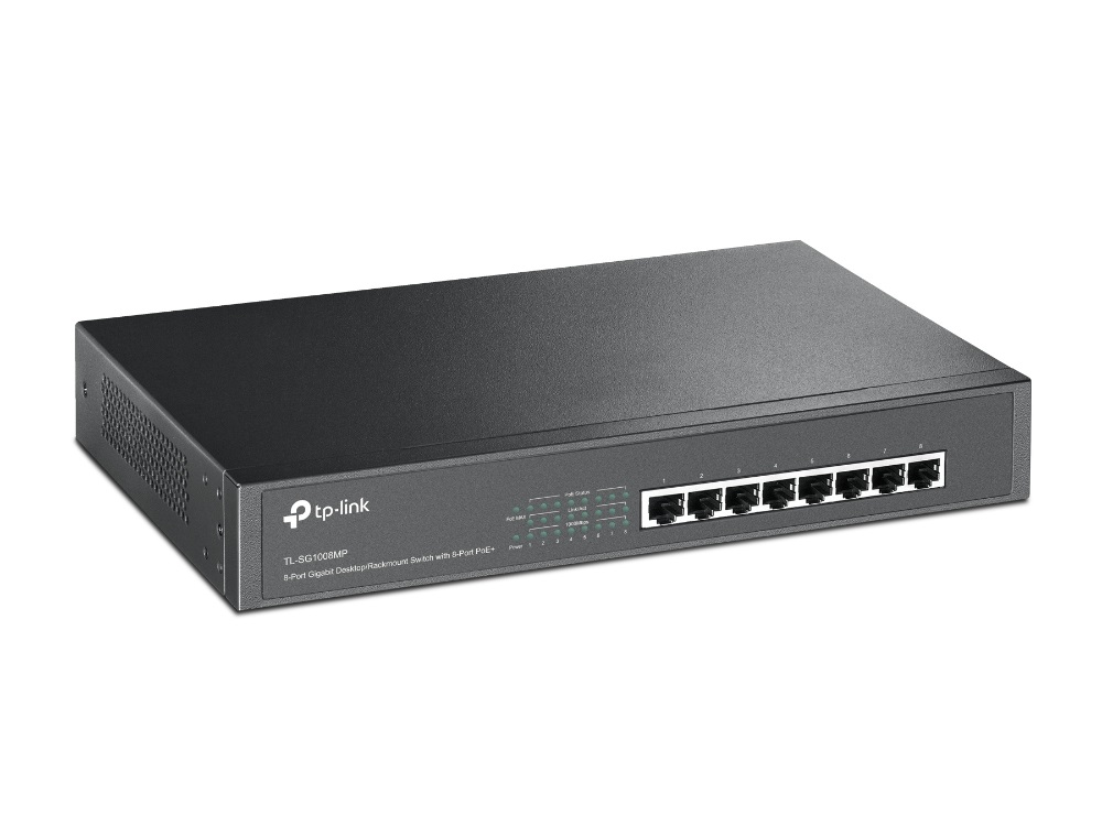 TP-Link TL-SG1008MP 8x GbE LAN Desktop/Rackmount PoE+ switch