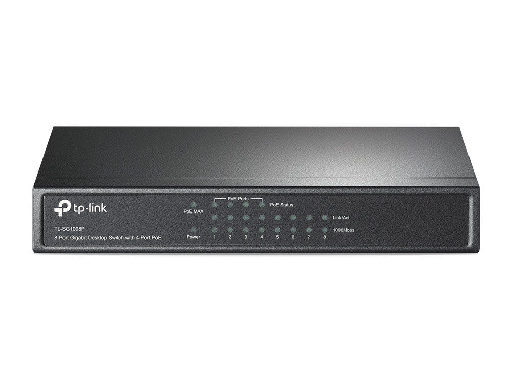 TP-Link TL-SG1008P 8port 10/100/1000Mbps LAN, PoE switch