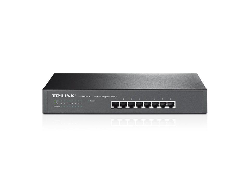 TP-Link TL-SG1008 8port LAN 10/100/1000Mbps asztali switch