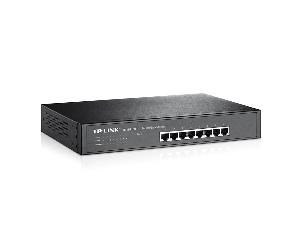 TP-Link TL-SG1008 8port LAN 10/100/1000Mbps asztali switch