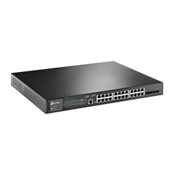 TP-Link TL-SG3428MP JetStream 24xGbE PoE+ LAN 4xGbE SFP port L2+ menedzselhető PoE switch