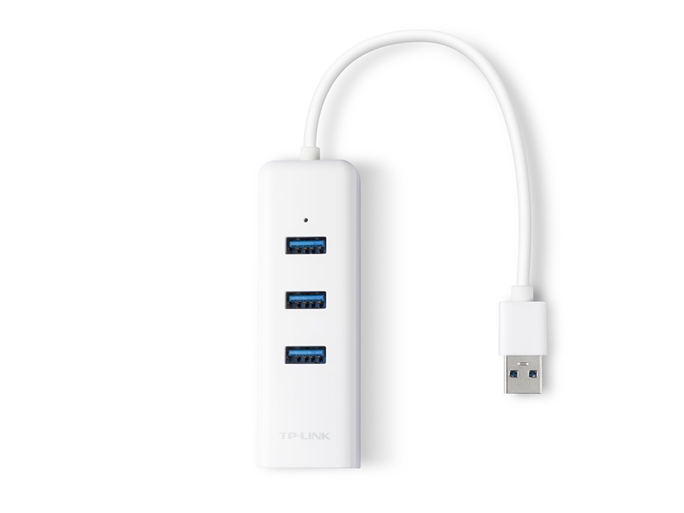 TP-Link UE330 USB 3.0 to Gigabit Ethernet Network Adapter, 3-Port USB 3.0 HUB