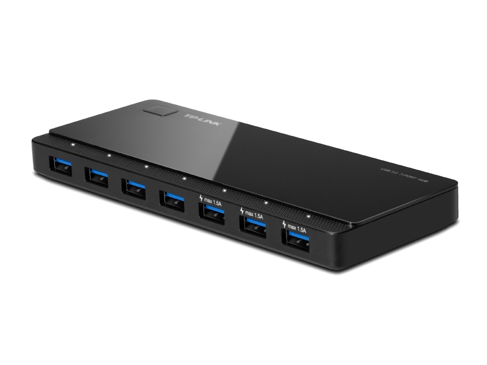 TP-Link UH700 7portos USB3.0 HUB táppal