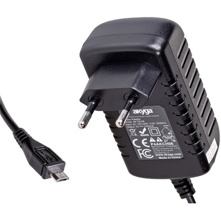 Akyga AK-TB-06 5V / 2.5A 12.5W micro USB - Hálózati töltő