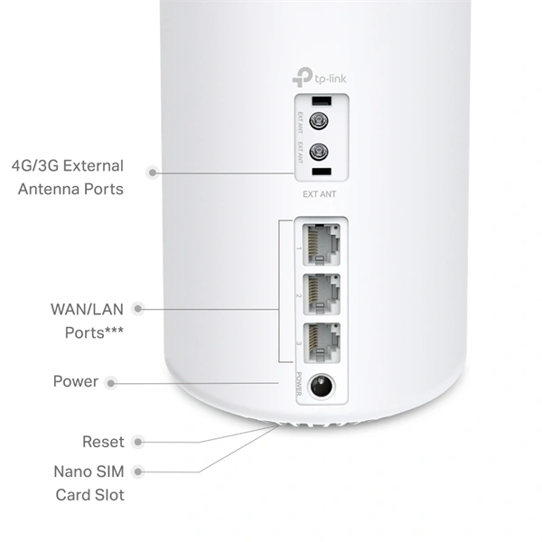 TP-LINK Deco X10-4G(1-pack) 4G+ AX1500 1db - fehér otthoni mesh Wi-Fi 6 rendszer