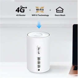 TP-LINK Deco X10-4G(1-pack) 4G+ AX1500 1db - fehér otthoni mesh Wi-Fi 6 rendszer