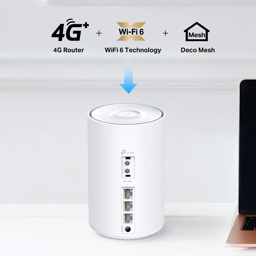 TP-LINK Deco X10-4G(1-pack) 4G+ AX1500 1db - fehér otthoni mesh Wi-Fi 6 rendszer