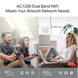 TP-Link Archer A64 AC1200 MU-MIMO 802.11ac Dual-Band Vezeték nélküli Gigabit Router