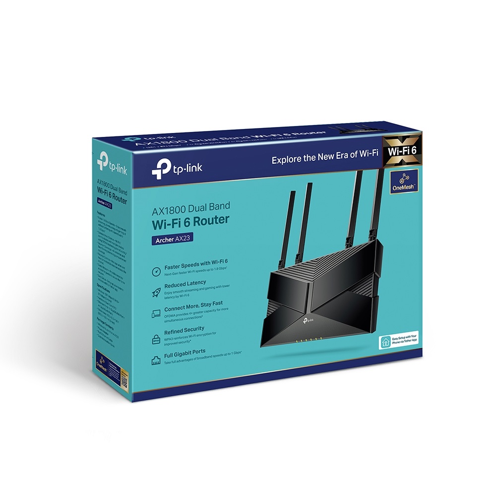 TP-Link Archer AX23 AX1800 kétsávos Wi-Fi 6 router