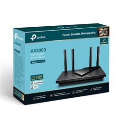 TP-Link Archer AX55 Pro AX3000 fekete multi-Gigabit Wi-Fi 6 router