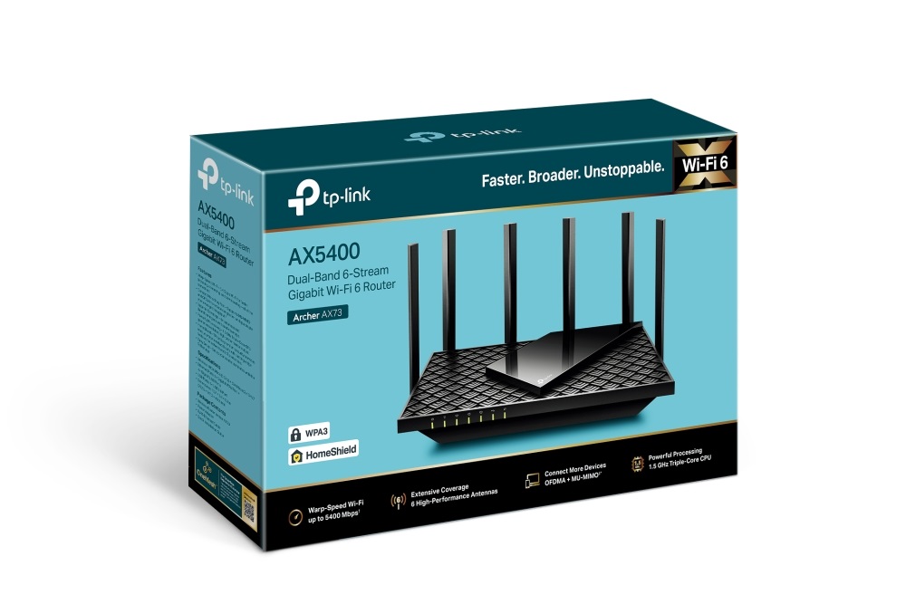 TP-Link Archer AX72 AX5400 Wi-Fi 6 802.11ax Dual-Band Vezeték nélküli Gigabit Router