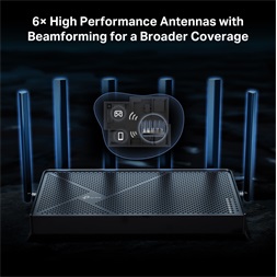 TP-Link Archer BE400 BE6500 fekete kétsávos Wi-Fi 7 router