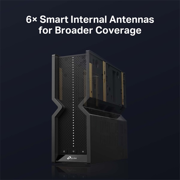 TP-Link Archer BE550 BE9300 fekete háromsávos Wi-Fi 7 router