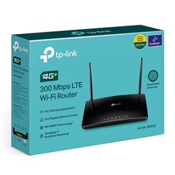 TP-Link Archer MR500 4G+ Cat6 AC1200 fekete vezeték nélküli kétsávos Gigabit router