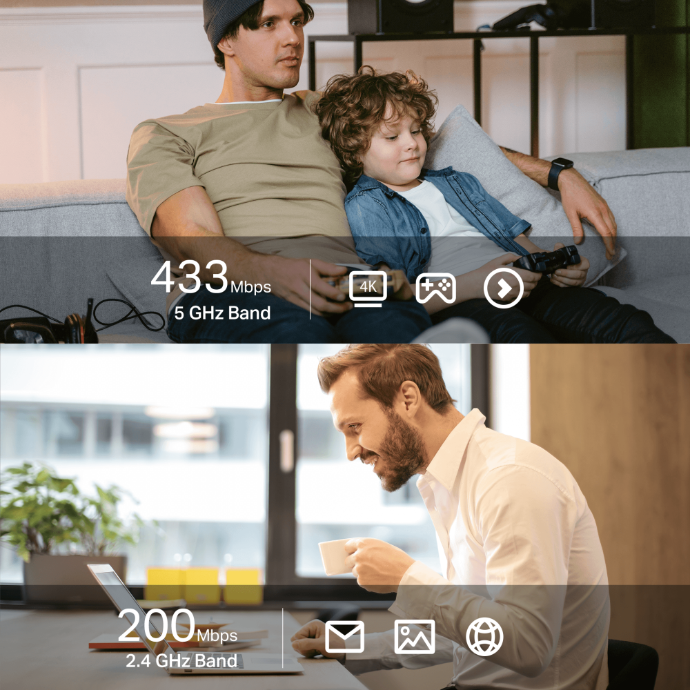 TP-Link Archer T2UB Nano AC600 Nano Dual-Band Vezeték nélküli Bluetooth 4.2 USB Adapter