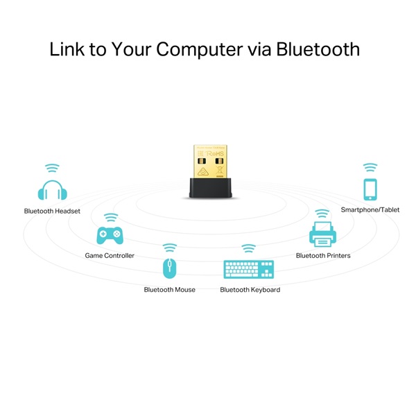 TP-Link Archer T2UB Nano AC600 Nano Dual-Band Vezeték nélküli Bluetooth 4.2 USB Adapter