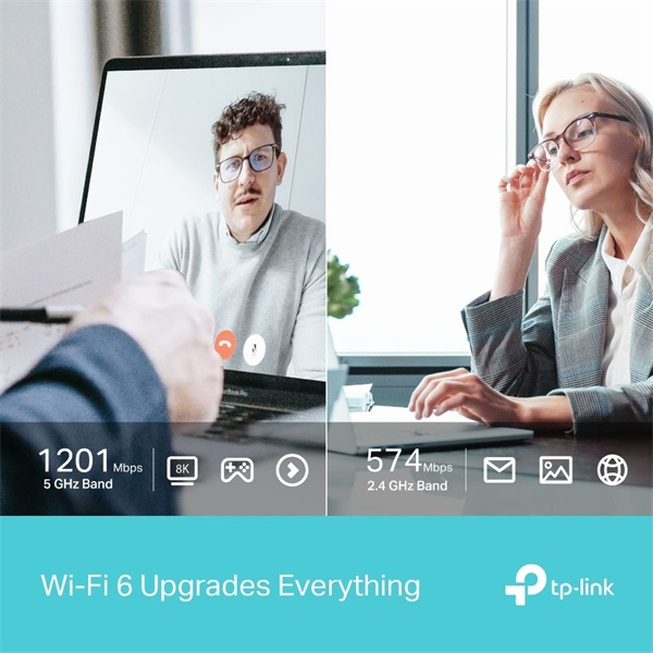 TP-Link Archer TX20U AX1800 kétsávos vezeték nélküli Wi-Fi 6 fekete USB adapter