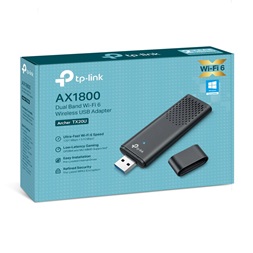 TP-Link Archer TX20U AX1800 kétsávos vezeték nélküli Wi-Fi 6 fekete USB adapter