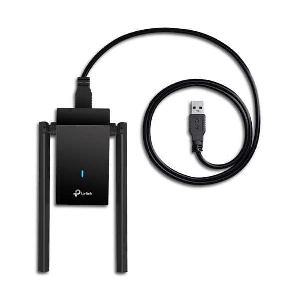 TP-Link Archer TX20U Plus AX1800 két antennás nagy teljesítményű vezeték nélküli fekete USB adapter