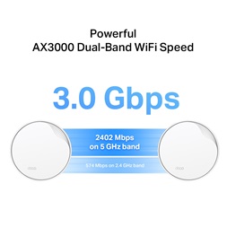 TP-Link DECO X50-PoE AX3000 Whole Home Mesh Wi-Fi 6 802.11ax vezeték nélküli rendszer (2db-os)