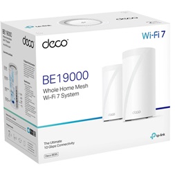 TP-Link Deco BE85(2-pack) BE19000 fehér háromsávos otthoni mesh Wi-Fi 7 rendszer (2db)