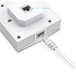 TP-Link EAP650-Wall AX3000 Dual-Band Wi-Fi 6 3xGbE LAN port fali Vezeték nélküli Gigabit Access Point
