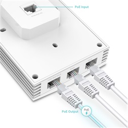 TP-Link EAP655-Wall AX3000 Dual-Band Wi-Fi 6 1xGbE LAN port fali Vezeték nélküli Gigabit Access Point