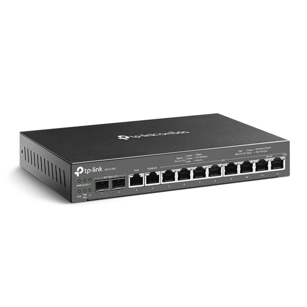 TP-Link ER7212PC Omada 8xGbE LAN, 1xGbE LAN/WAN, 1xGbE WAN, 2xSFP WAN/LAN port 3-in-1 VPN Router