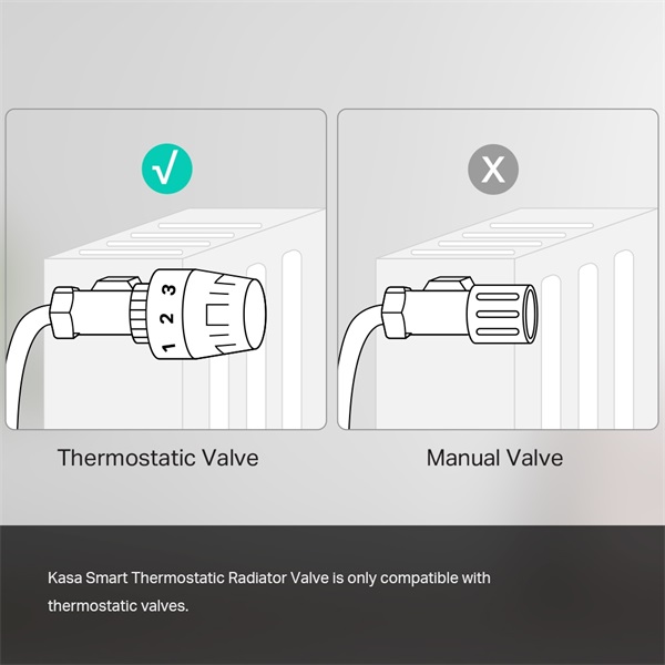 TP-Link KE100 KIT Kasa fehér okos termosztát radiátorszelep és HUB - R