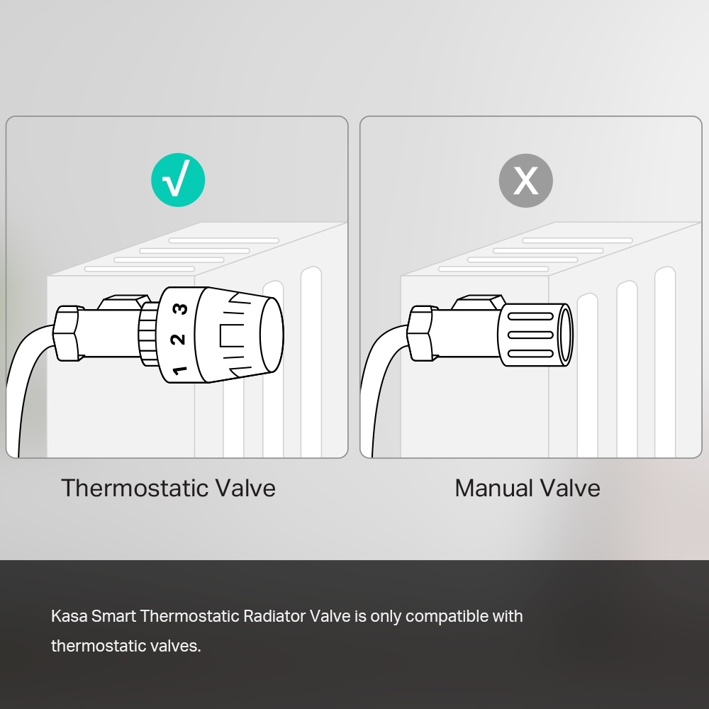 TP-Link KE100 KIT Kasa fehér okos termosztát radiátorszelep és HUB - R