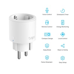 TP-Link P115 Mini Smart Wi-Fi-s Fogyasztásmérős Konnektor (1db-os)