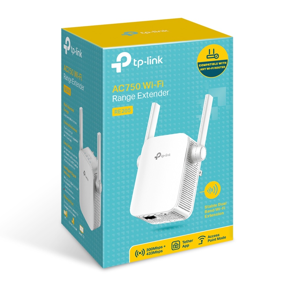 TP-Link RE205 fehér lefedettségnövelő