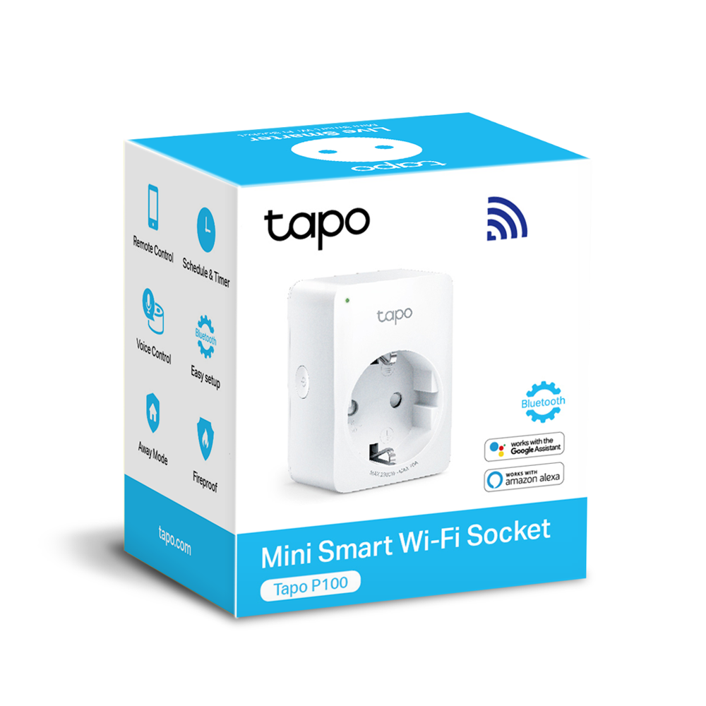 TP-Link TAPO P100(1-pack) fehér Wi-Fi aljzat