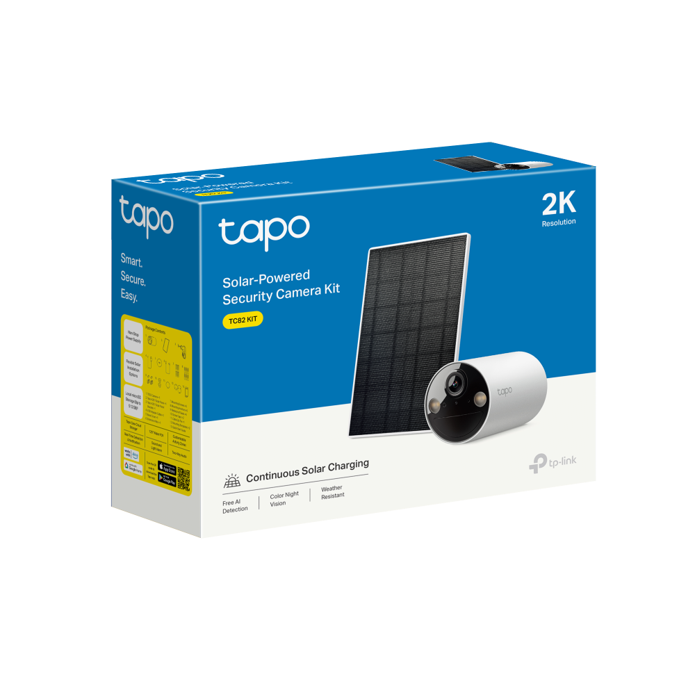TP-Link TC82 KIT napelemes fehér biztonsági kamera szett -R