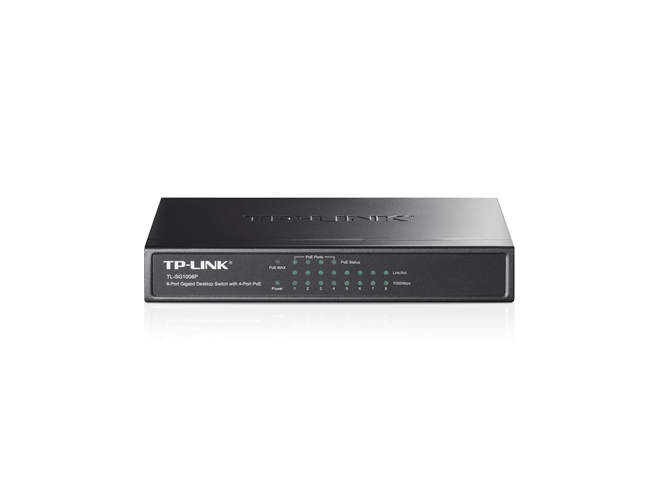 TP-Link TL-SG1008P 8port 10/100/1000Mbps LAN, PoE switch