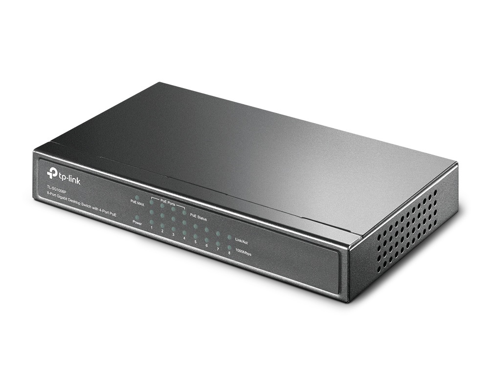 TP-Link TL-SG1008P 8port 10/100/1000Mbps LAN, PoE switch