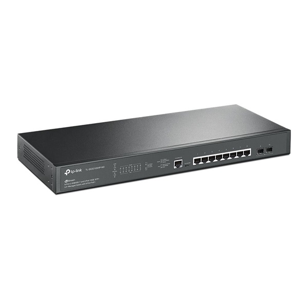 TP-Link TL-SG3210XHP-M2 JetStream 8x 2.5GbE PoE Multi-Gig LAN, 2x10GbE SFP+ L2+ menedzselhető PoE switch