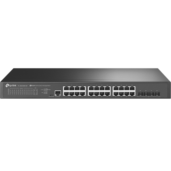 TP-Link TL-SG3428X-M2 JetStream 24x2.5GbE Multi-Gig LAN, 4x10GbE SFP+ port L2+ menedzselhető switch