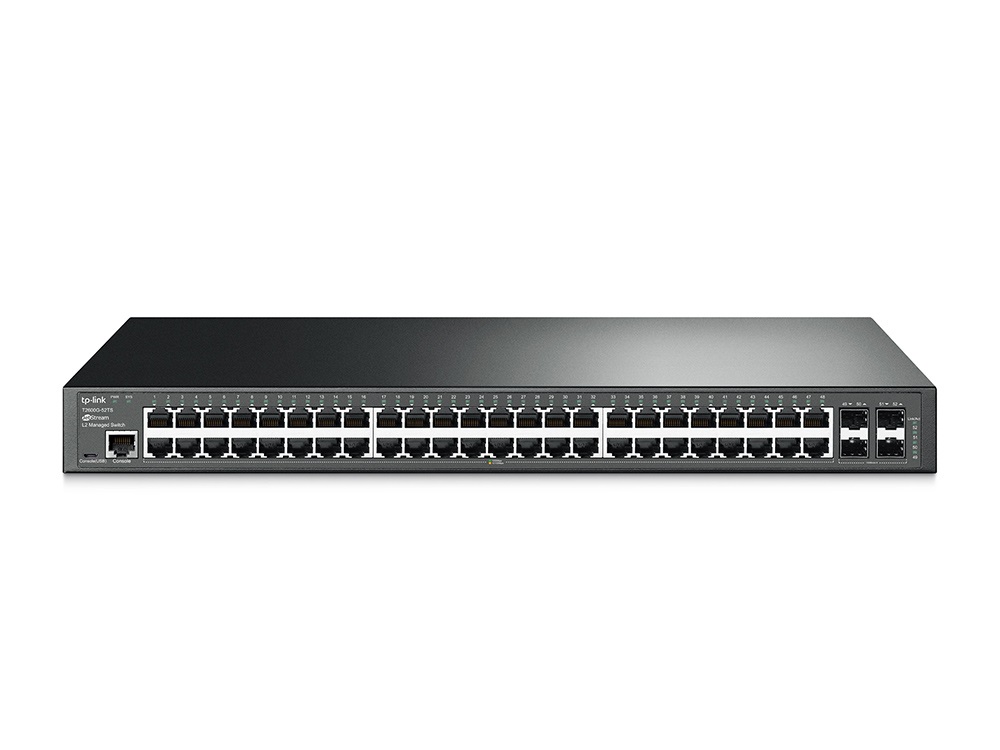 TP-Link TL-SG3452 JetStream 48xGbE LAN 4xGbE SFP port L2+ menedzselhető switch