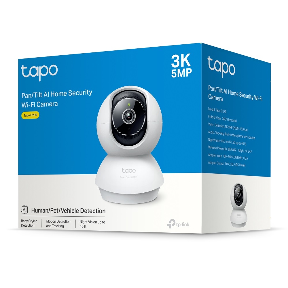 TP-Link Tapo C230 otthoni AI biztonsági Wi-Fi kamera -R