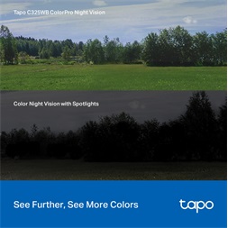 TP-Link Tapo C325WB 2K QHD 4MP IP66 Night Vision fehér kültéri biztonsági Wi-Fi kamera