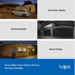 TP-Link Tapo C510W 2K 3MP IP65 Night Vision fehér kültéri biztonsági Wi-Fi kamera