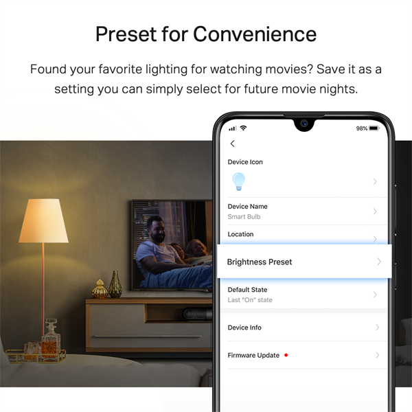 TP-Link Tapo L510E szabályozható okos Wi-Fi izzó