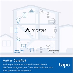 TP-Link Tapo P110M Mini fehér Wi-Fi-s okos konnektor, erőforrásfigyelő