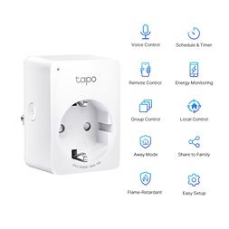 TP-Link Tapo P110 Mini W-Fi-s okos konnektor, erőforrásfigyelő