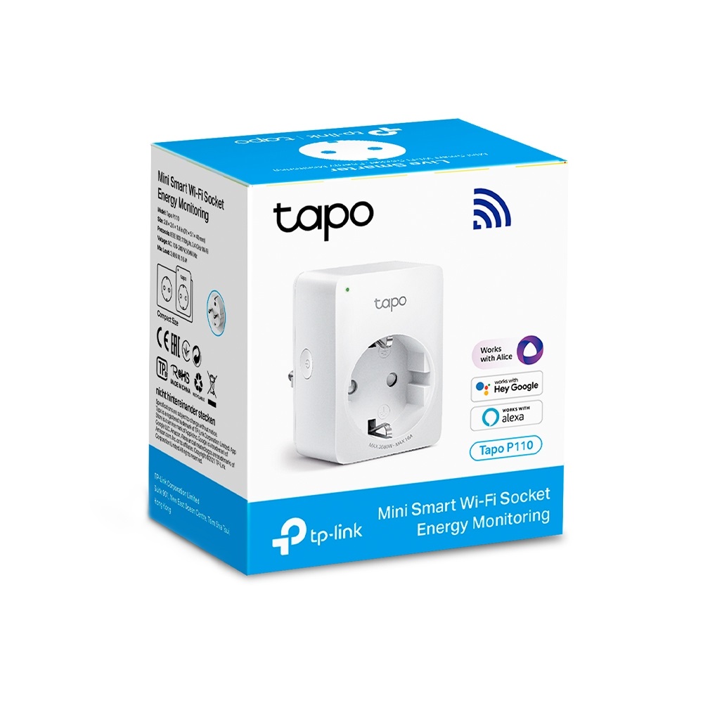 TP-Link Tapo P110 Mini W-Fi-s okos konnektor, erőforrásfigyelő