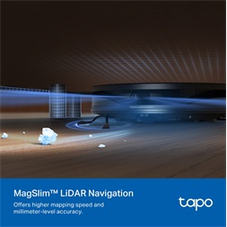 TP-Link Tapo RV20 Max MagSlim LiDAR fekete robotporszívó és felmosó - R